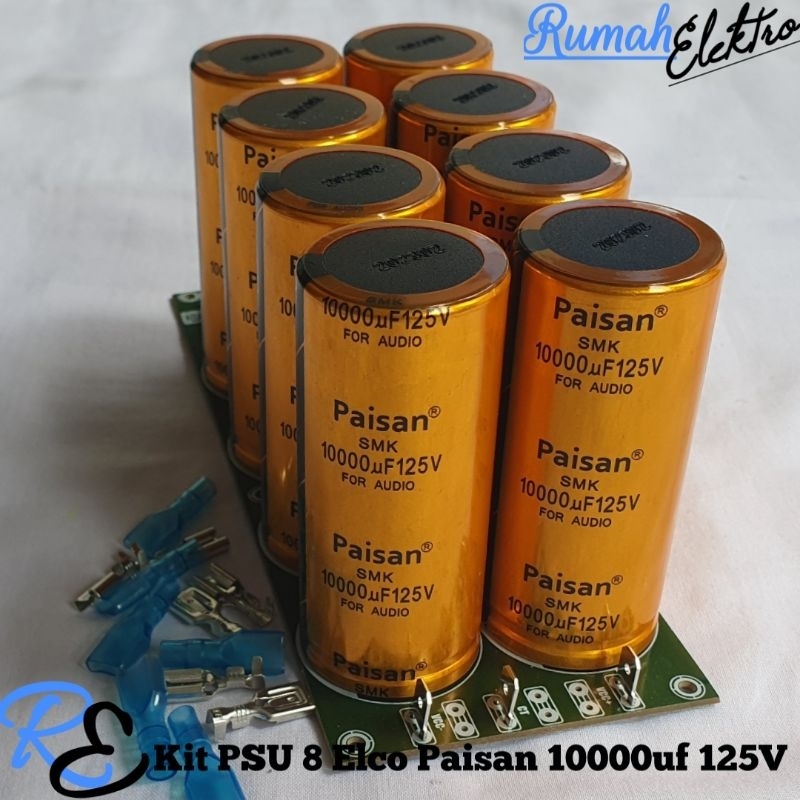 Kit PSU 8 Elco PAISAN 10000uf 125V ORI