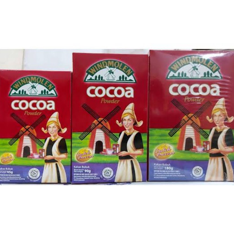 

KEU544 FASH SALE Windmolen Cocoa Powder 45gr 8gr 165gr