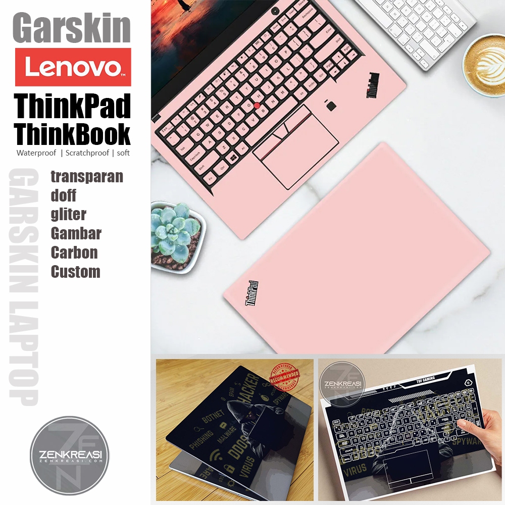 Garskin Laptop Lenovo ThinkPad | Skin Lenovo ThinkBook | Garskin Laptop FullBody | Skin Laptop Prote