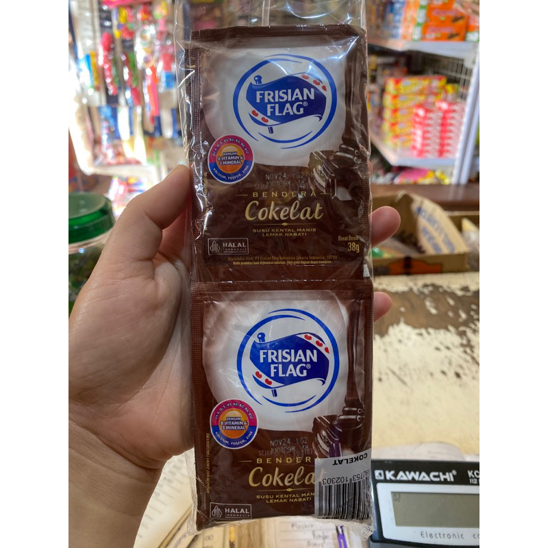 

susu sachet coklat