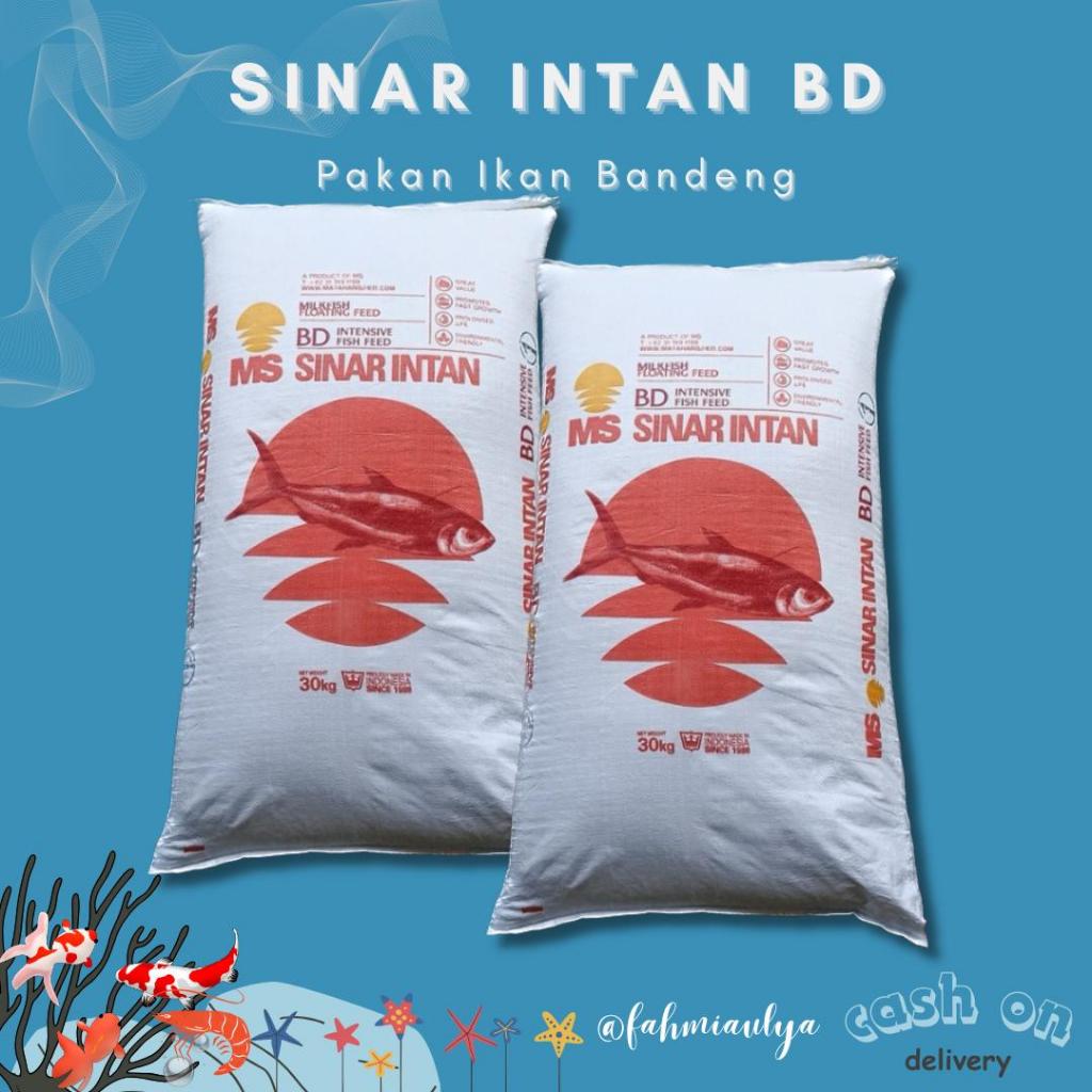 PAKAN IKAN BANDENG SINAR INTAN BD Kemasan 250 gr - 1 kg | Pakan ikan air tawar Sinar Intan BD