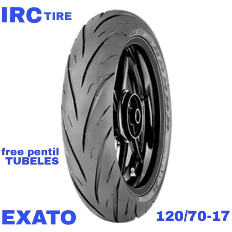 BAN TUBELESS IRC EXATO 120/70-17 UNTUK BAN BELAKANG MX,VIXION