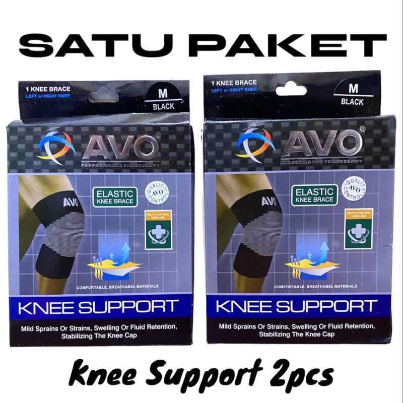 Deker lutut Knee support Avo Knee Brace Pelindung Lutut Olahraga Futsal Volly Basket Badminton Ori