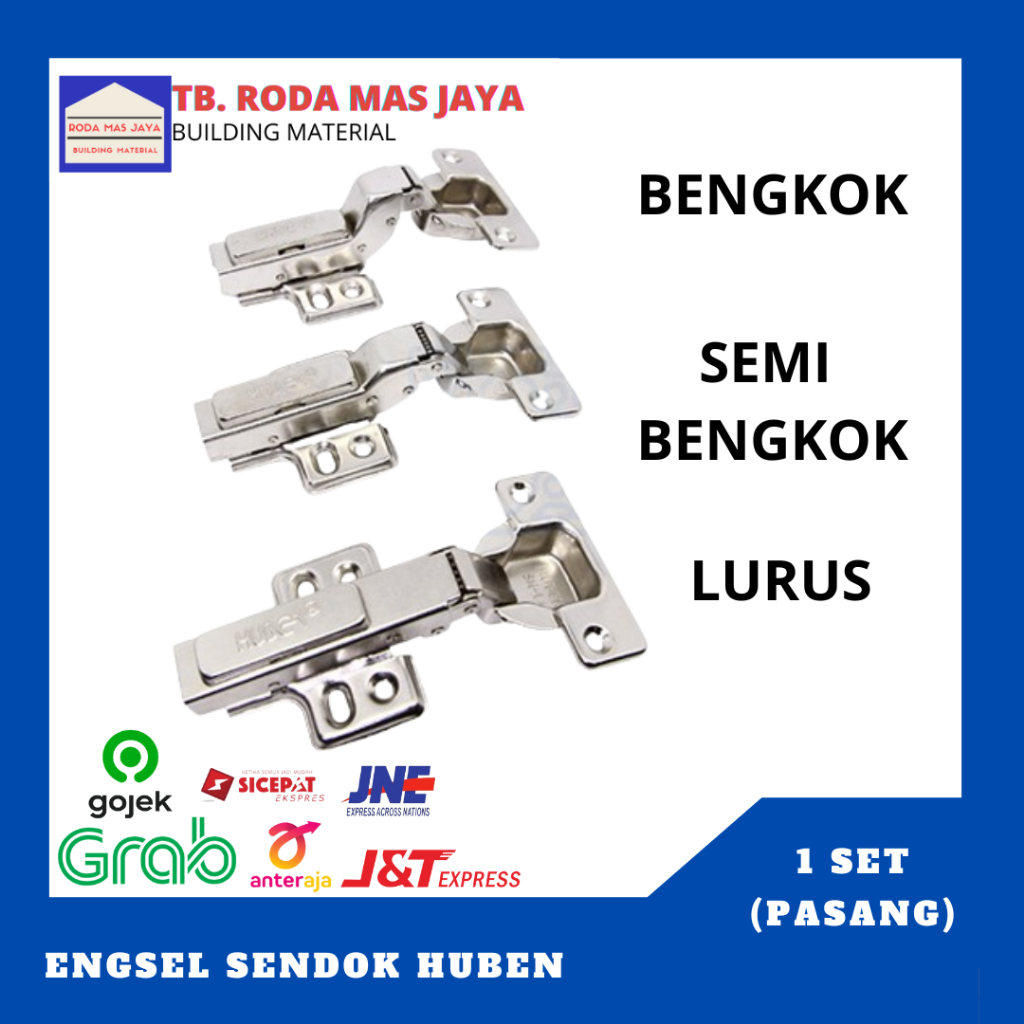 Engsel Sendok Lurus - Engsel Sendok Semi Bengkok - Engsel Sendok Bengkok /Engsel Sendok Lemari/Engse