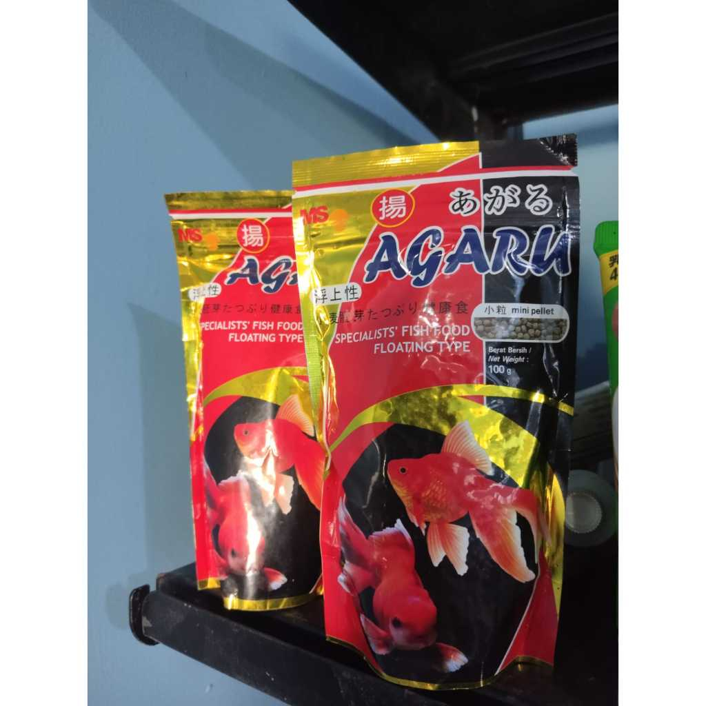 Makanan Ikan Pelet Ikan Hias Agaru Gold Fish Floating Type 100 Gram