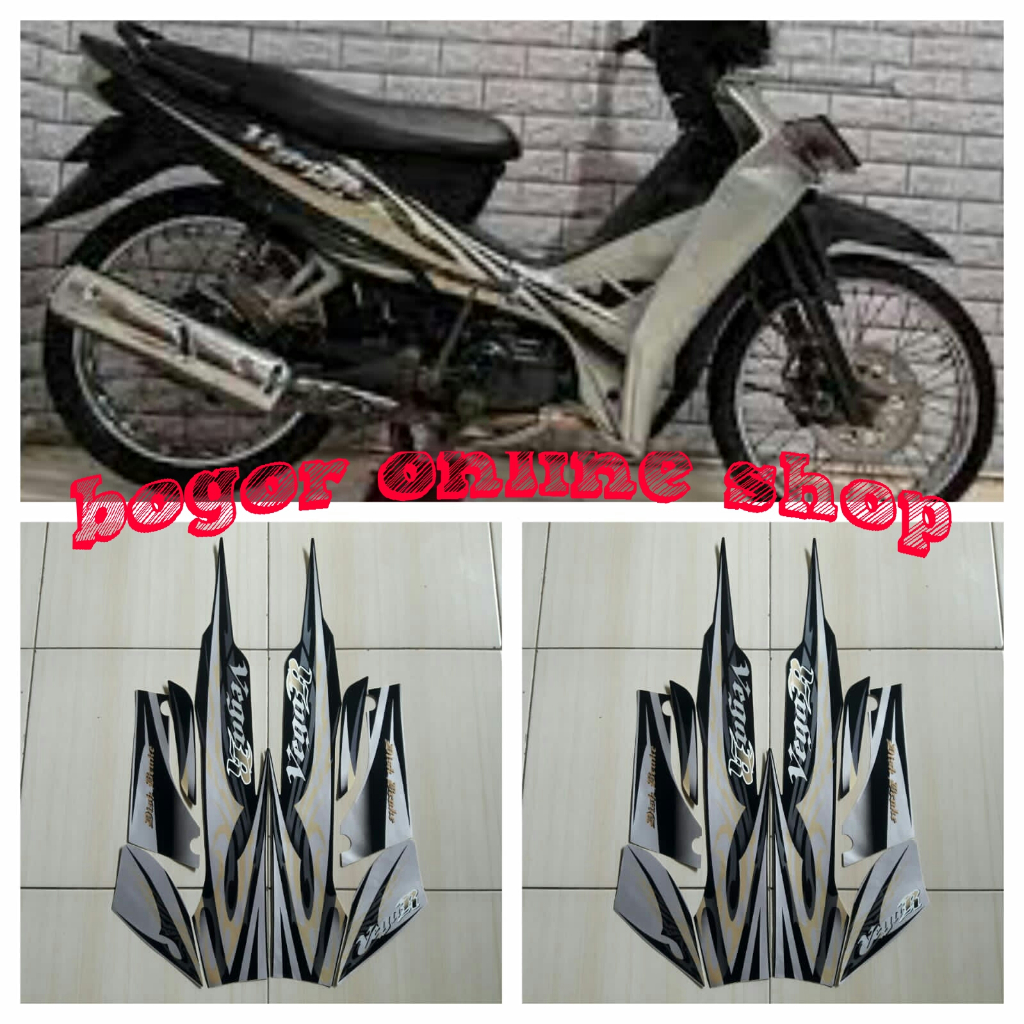 stiker motor vega r 2008 hitam