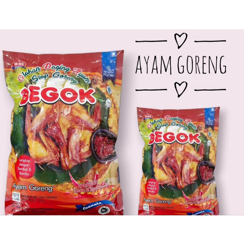 

Begok Ayam Goreng 500gr