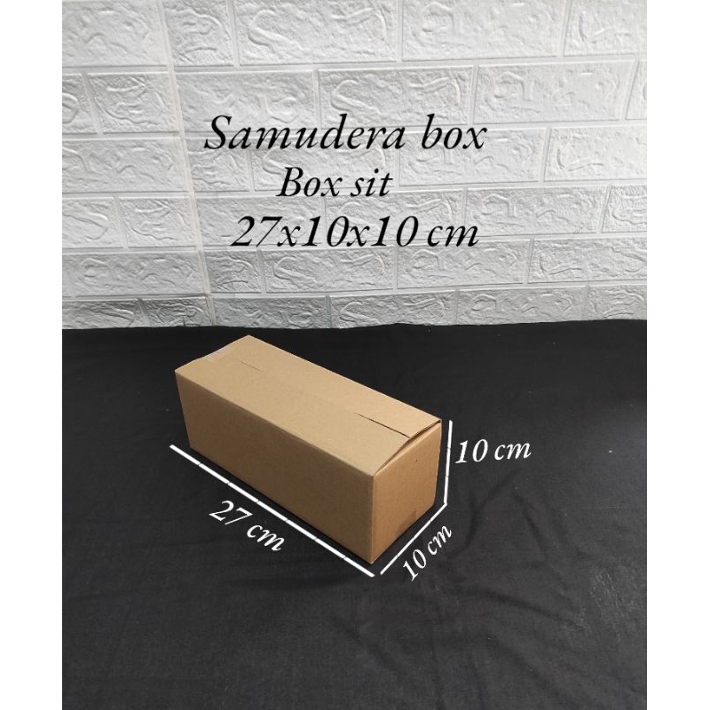 

kardus karton box uk 27x10x10 cm ST sheet singgle wall polos