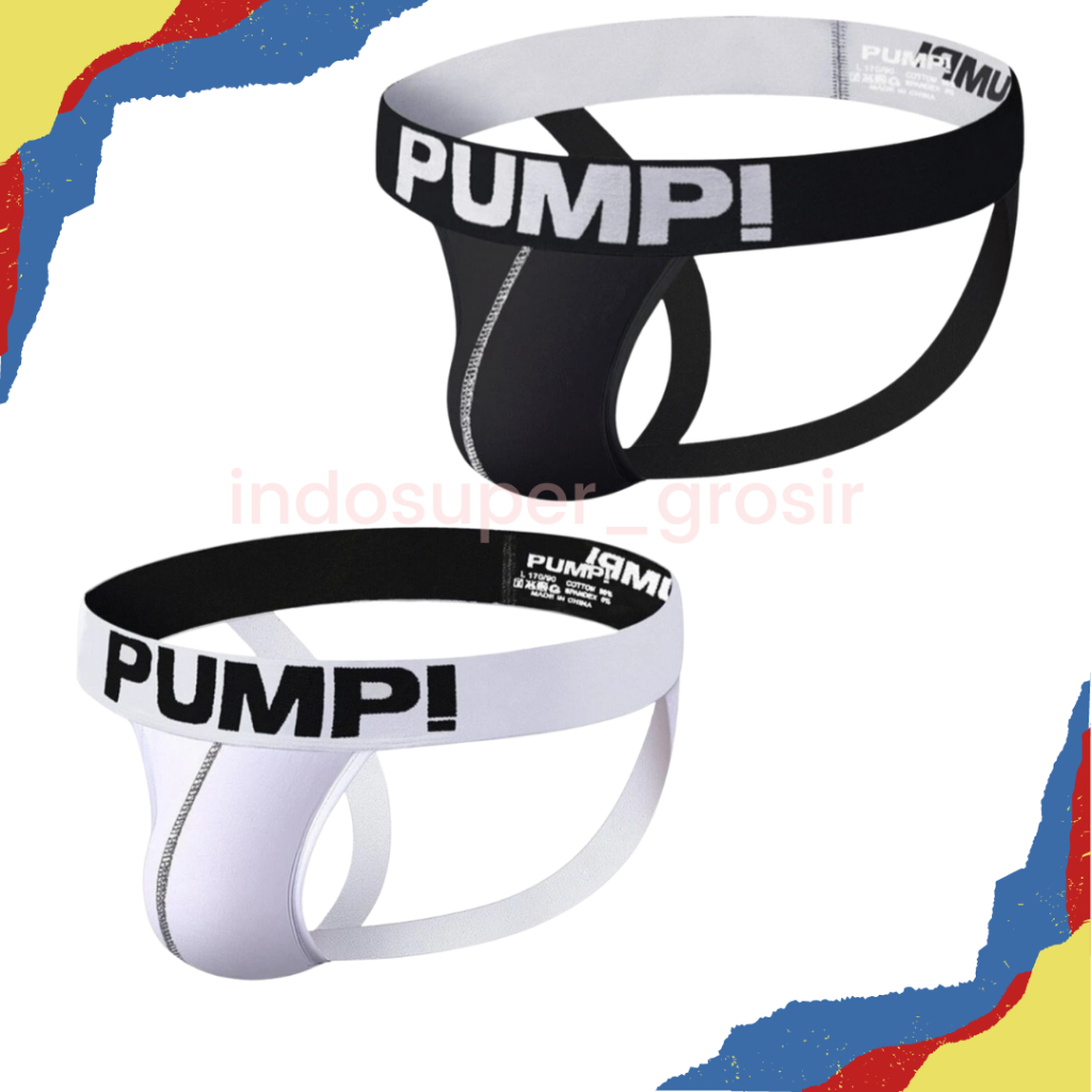EKSKLUSIF JOCKSTRAP PUMP CELANA DALAM PRIA JOCKSTRAP PRIA PUMP HITAM DAN PUTIH 