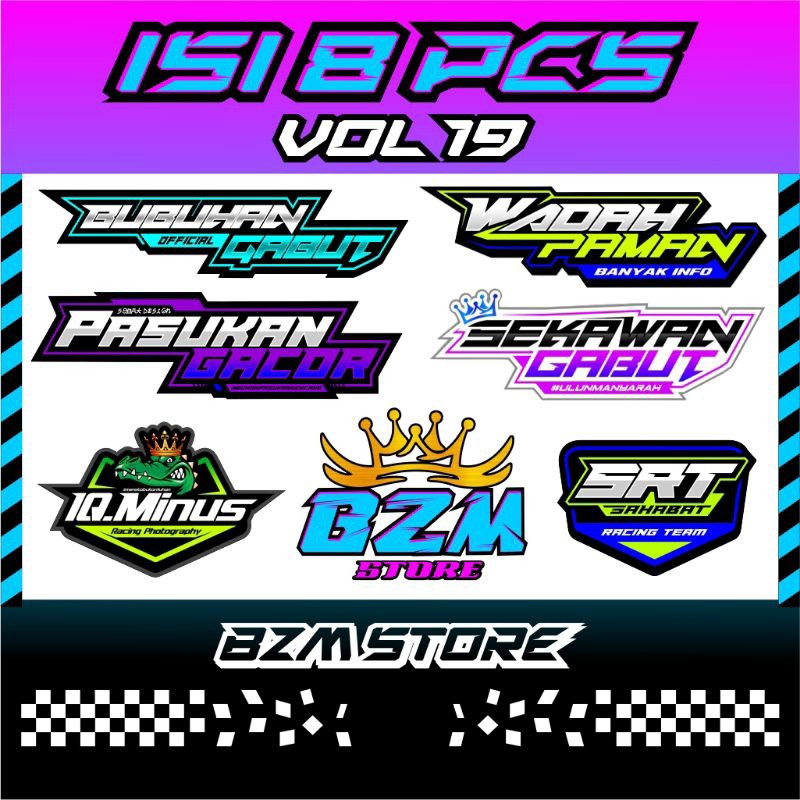 

Stiker Vol19 Isi 8pcs Original