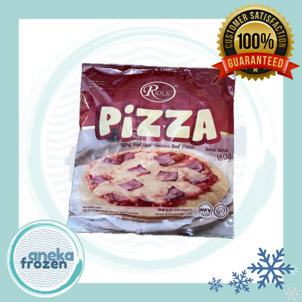 

Rious Pizza by Bernardi 180 gr smooked beef aneka frozen malang