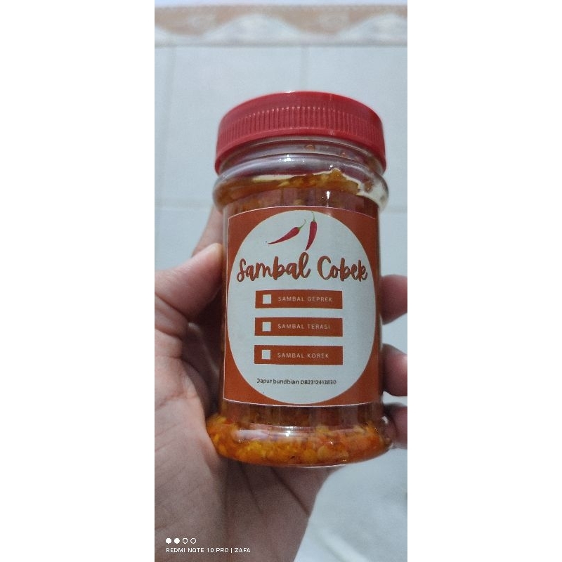 

SAMBAL COBEK varian *sambal geprek*