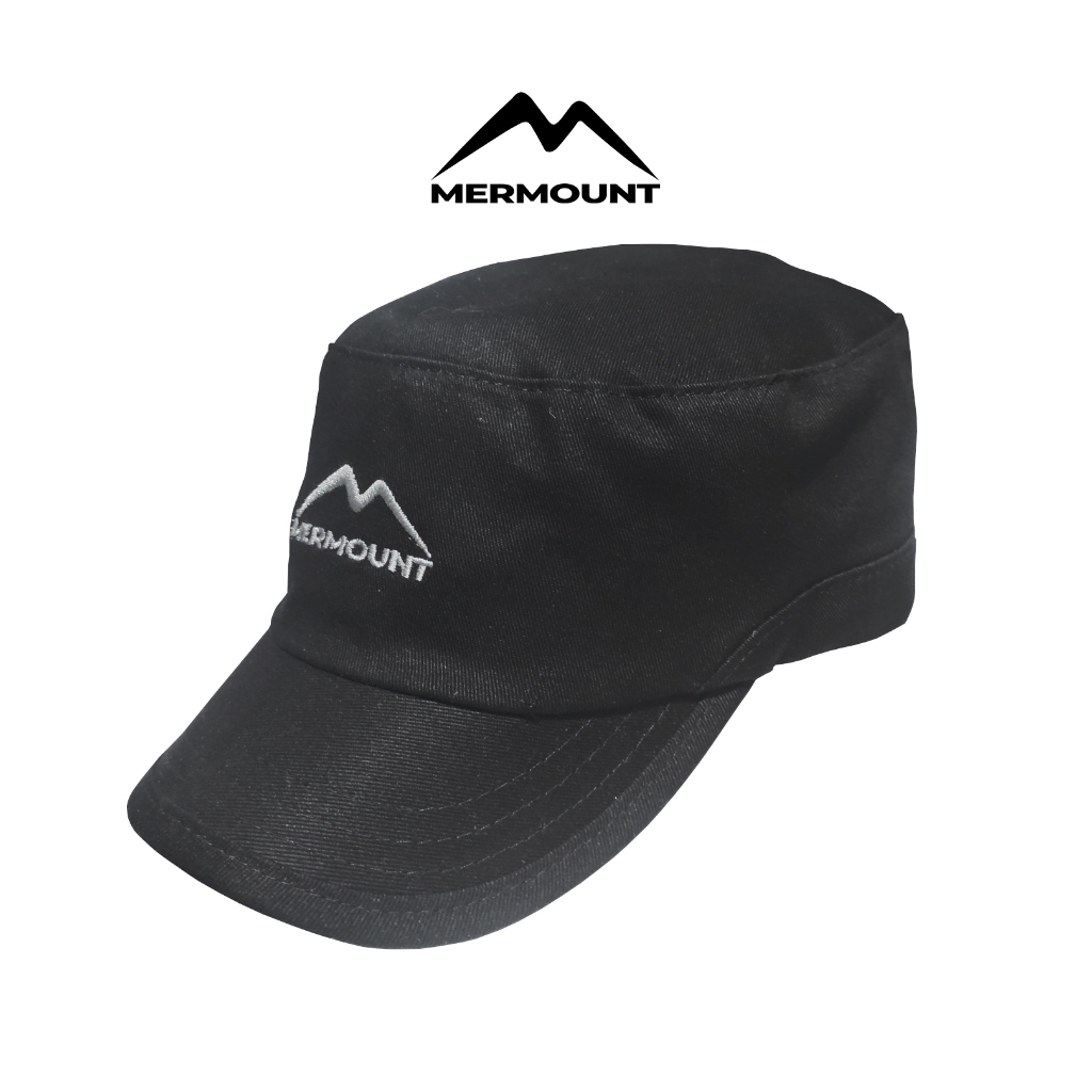 Mermount Adventure Topi Comando Hitam Topi Pria Lidah Pendek Original Produk