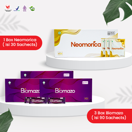 Paket herbal biomazo dan neomorica 1 bulan