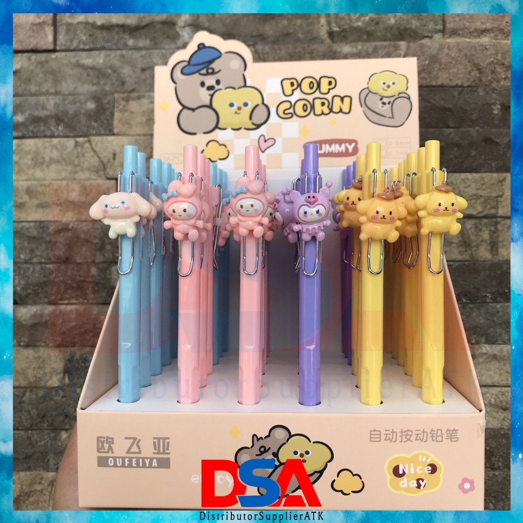 

PENSIL MEKANIK MOTIF SANRIO CUTE PEN ISI ULANG PENSIL CETEK TERBARU PENSIL KARAKTER LUCU