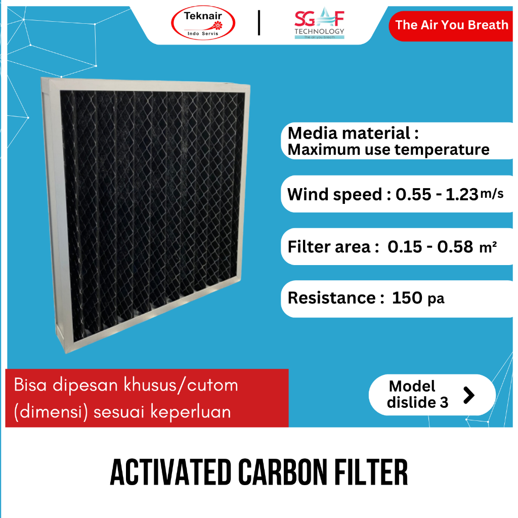Activated Carbon HEPA Filter - Penyaring Ruangan Udara dan Filter Cabinet