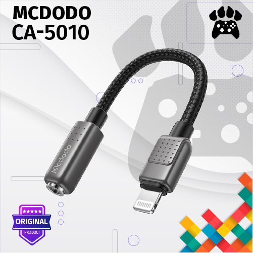 Mcdodo CA-5010 Splitter Lightning IPHONE To Jack 3.5MM Audio Open MIC