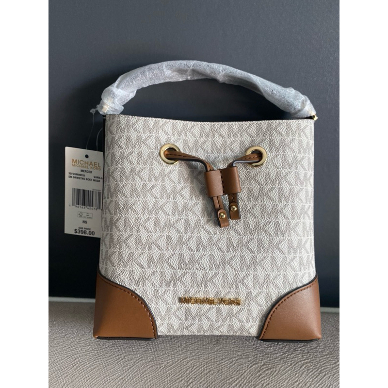 tas MK original autentic mini bucket signature