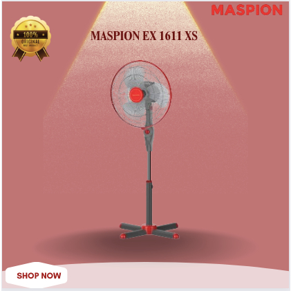 MASPION KIPAS ANGIN EX 1611 XS KIPAS BERDIRI STAND FAN TERMURAH/EX1611XS/EX-1611-XS/EX 1611 XS