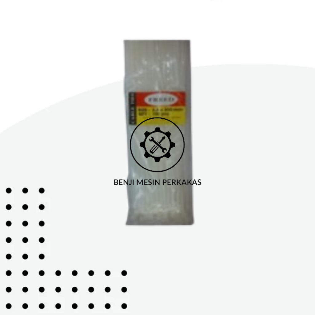 

Cable Ties 36 x 300mm Putih Kabel Ties 3.6x30cm Isi 100pcs merk FREED