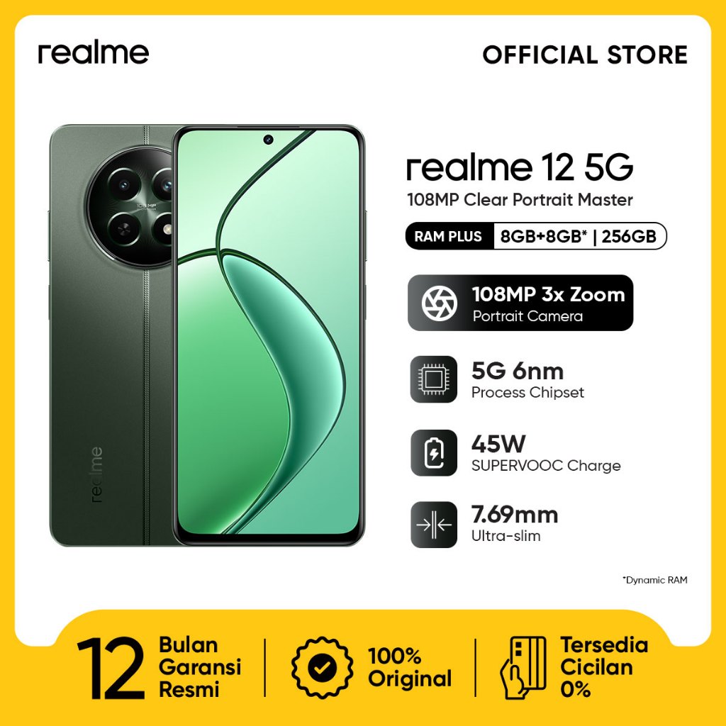 realme 12 5G 8GB+8GB*|256GB (108MP 3X Zoom Portrait Camera | Trendy Watch Design | Ultra-slim Body | 5G 6nm Process Chipset | 45W SUPERVOOC Charge | 5000mAh Battery)-8