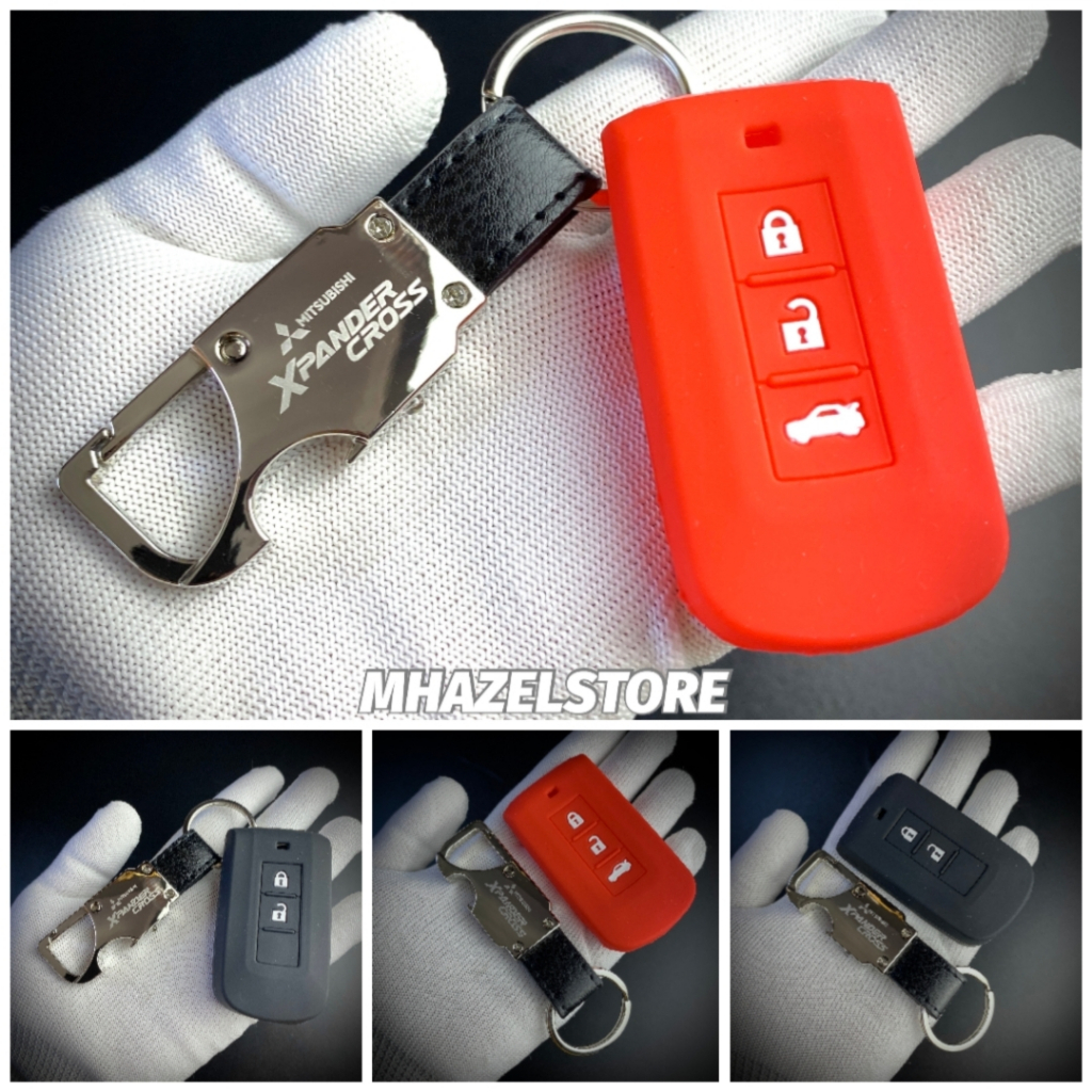 Gantungan kunci remote kulit mobil Mitsubishi XPANDER CROSS