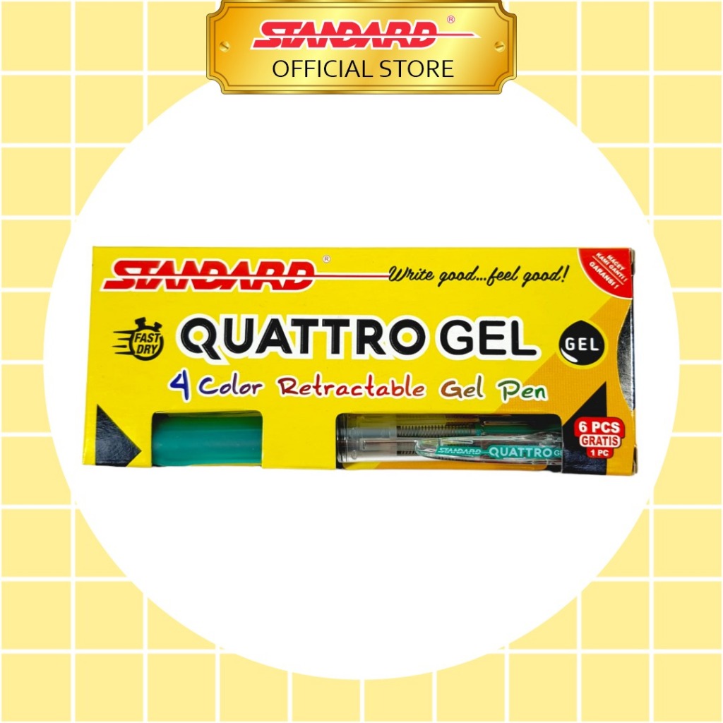 

Standard Pen - Quattro 0.5 Gel - 4 IN 1 ( Pulpen, Pena, Ballpoint )