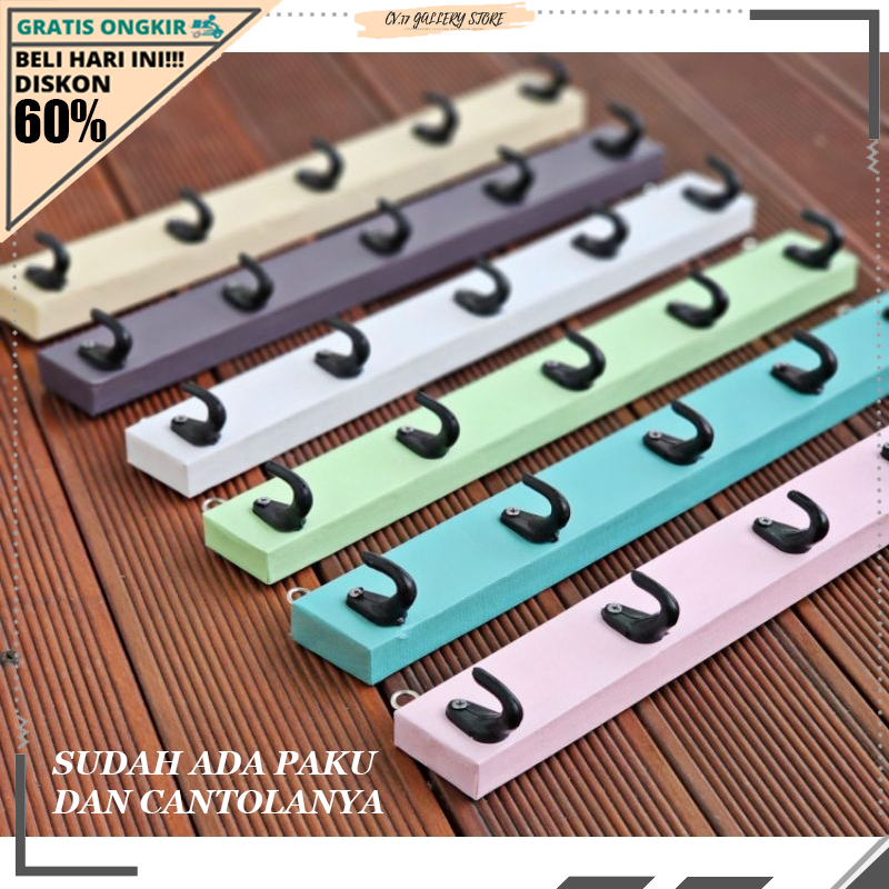 Gantungan Baju Jaket Switer Kapstok Kayu Hanger