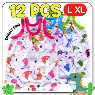 Singlet Anak Laki Laki DINO MARIO Kaos Dalam Cowok Karakter