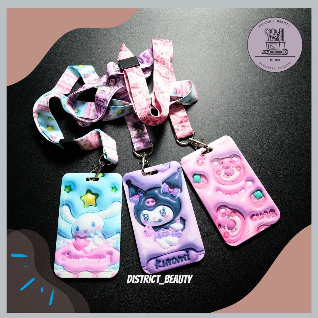 

LANYARD ID CARD SANRIO CARD HOLDER TALI TRANSPORTASI MULTIFUNGSI ID CARD NAMA KARTU LUCU MOTIF SANRIO LOTSO TERMURAH
