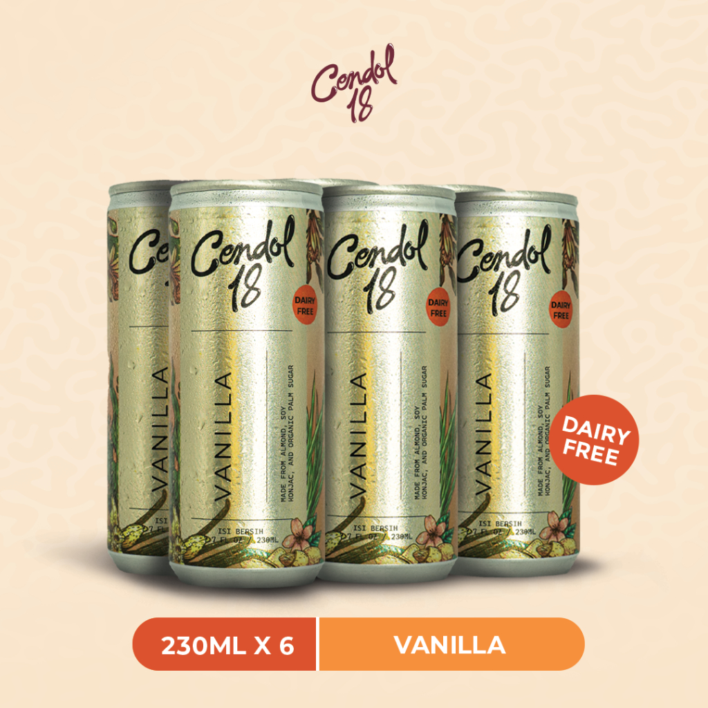 

(BUNDLING 6 Pcs) Cendol 18 Kaleng 250ml - Varian Vanilla