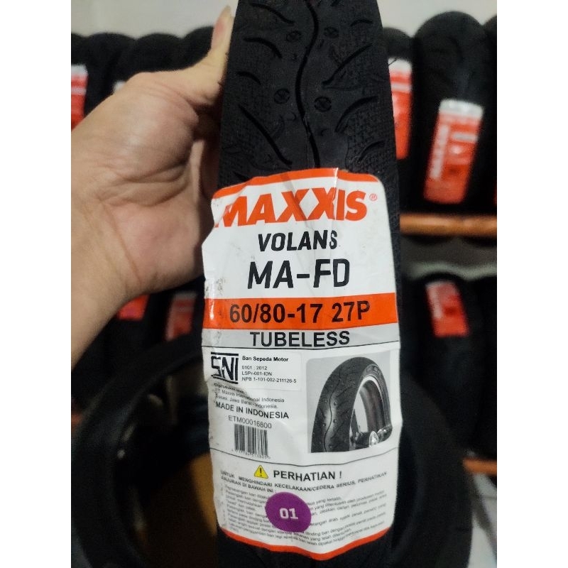 BAN 60/80-17 MAXXIS VOLAND  MA -FD TUBELES