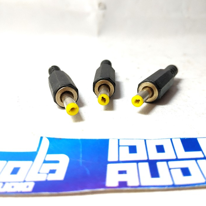 Jack DC Kecil Plastik + Buntut CP 0018 | Jack DC Kecil Ujung Kuning