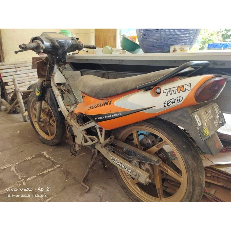 rangka & arm satria lumba dd