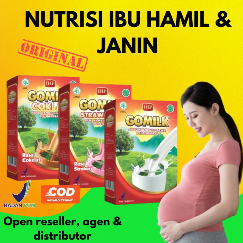 

[GOMILK Free MADU SASET] Susu Kambing Etawa ku ini Nutrisi Ibu Hamil Tinggi Asma folat