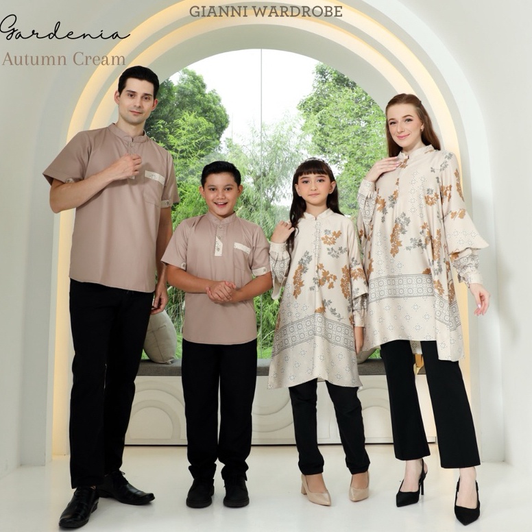 ART O69J Gianni Wardrobe  Gardenia  Autumn Cream  Family Set