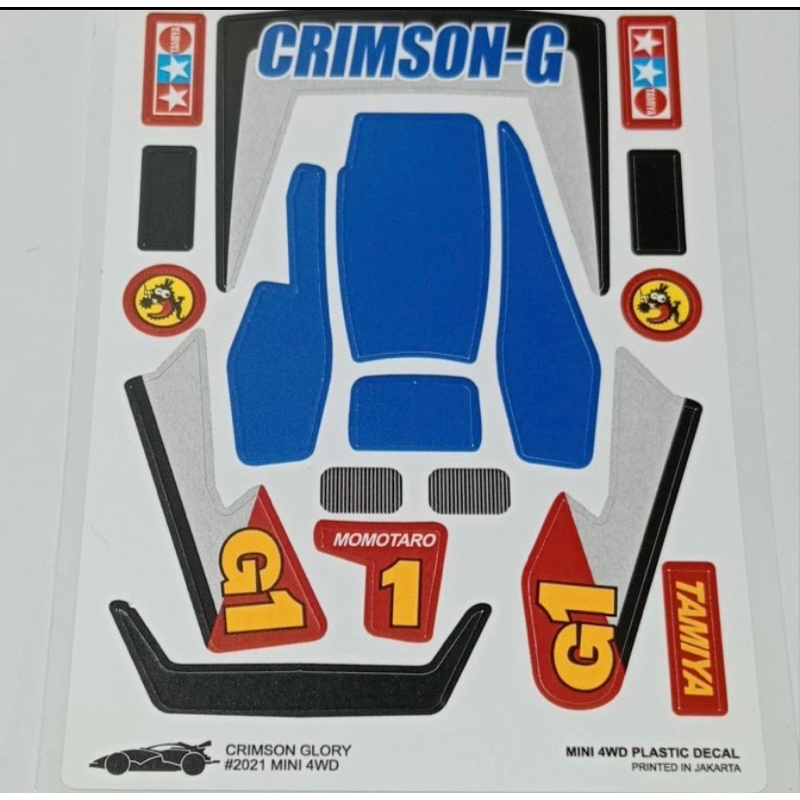 Decal Mini 4WD CRIMSON GLORY/STICKER TAMIYA CRIMSON GLORY