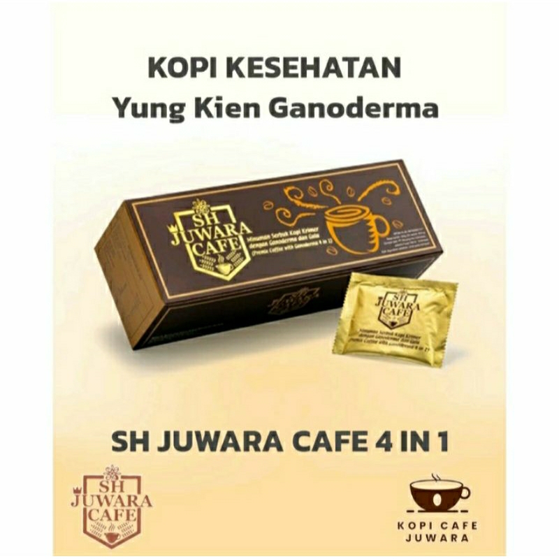 

Juwara cafe 3 IN 1 # 4 IN 1 Kopi kesehatan Ganoderma