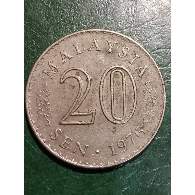 Koin Malaysia 20 Sen Tahun 1976
