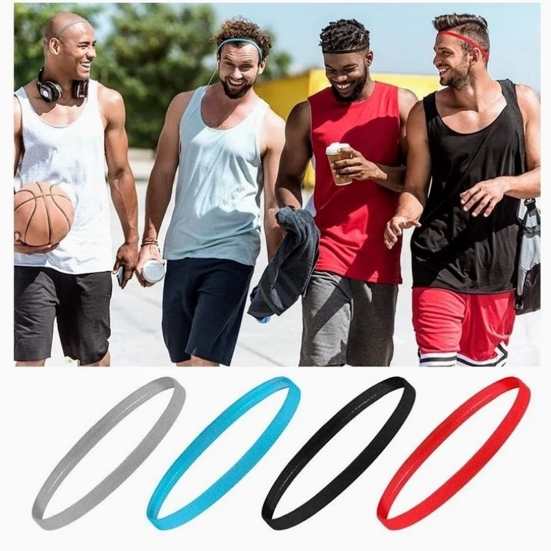 TERMURAH | 3 Pcs Mini Headband Sport Yoga | Ikat Kepala Olahraga Yoga Sepak Bola Pria Wanita