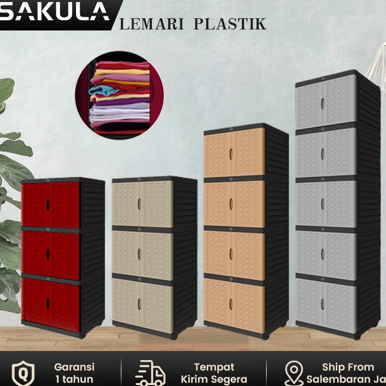 PALING DIMINATI SAKULA Lemari Pakaian Plastik Lemari Baju Plastik Murah 5 n Lemari Plastik Lemari Pl