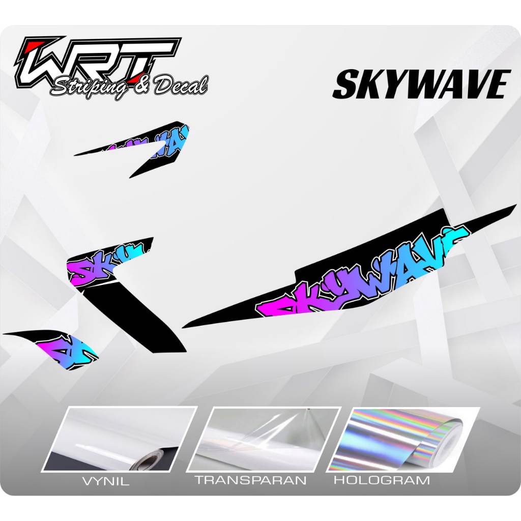 Striping Skywave-Stiker Decal Motor Skywave Airbrush