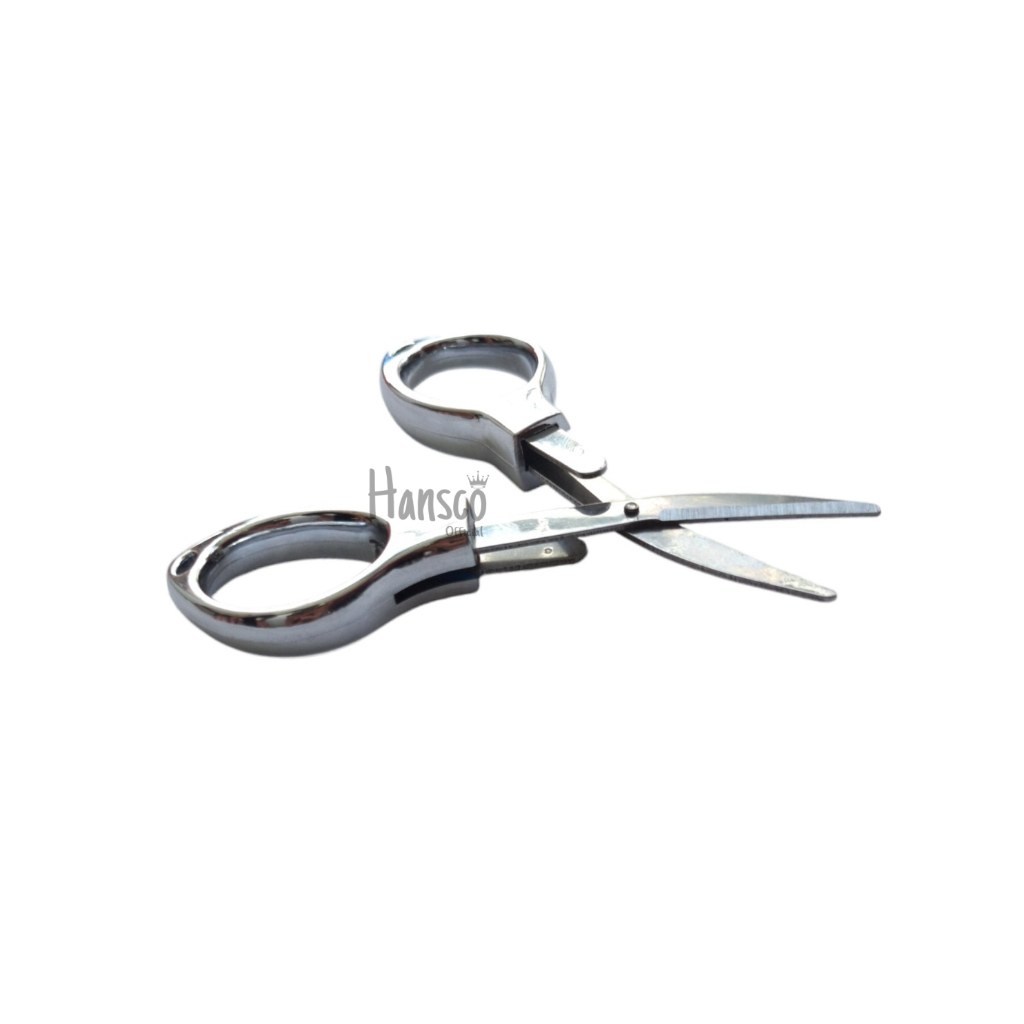 

RB Gunting Lipat Portabel Kecil Stainless Steel Gunting Tahalul Perlengkapan Haji dan Umroh