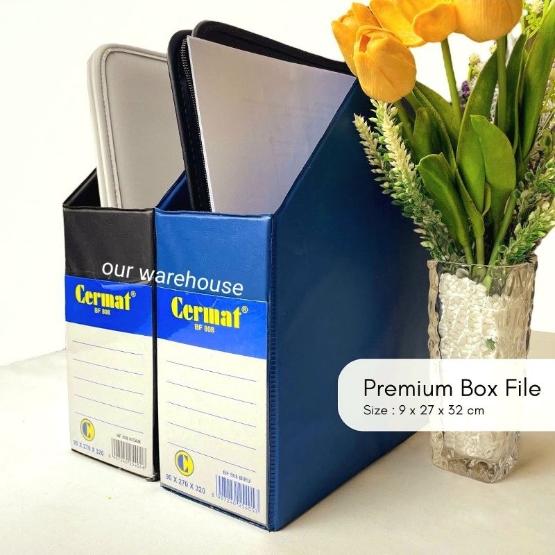 

Box File, File Majalah Penyimpanan Dokumen Plastik PVC