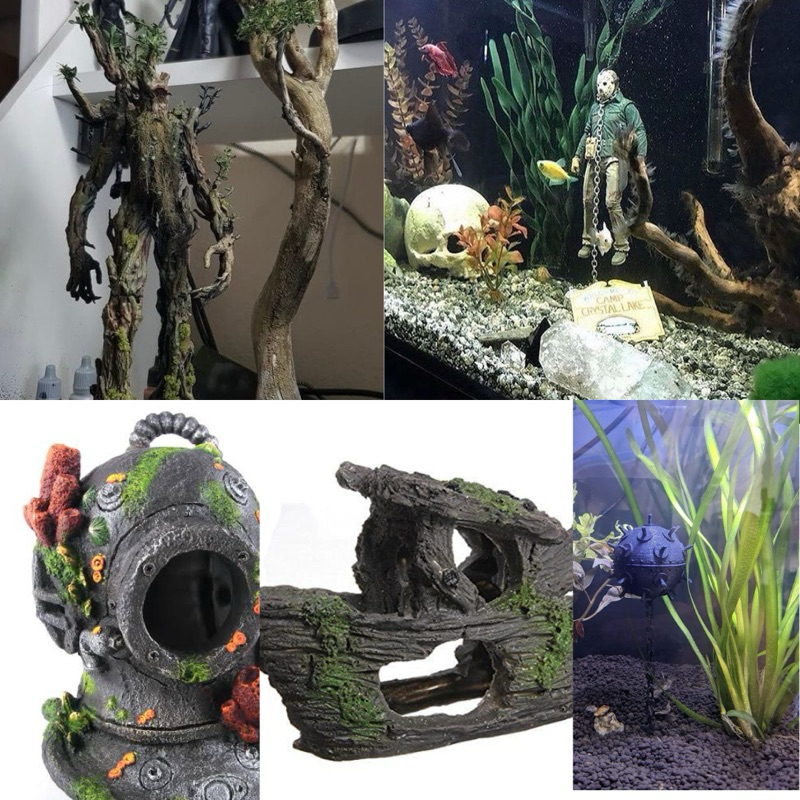 Asesoris ornamen aquarium (PREMIUM)