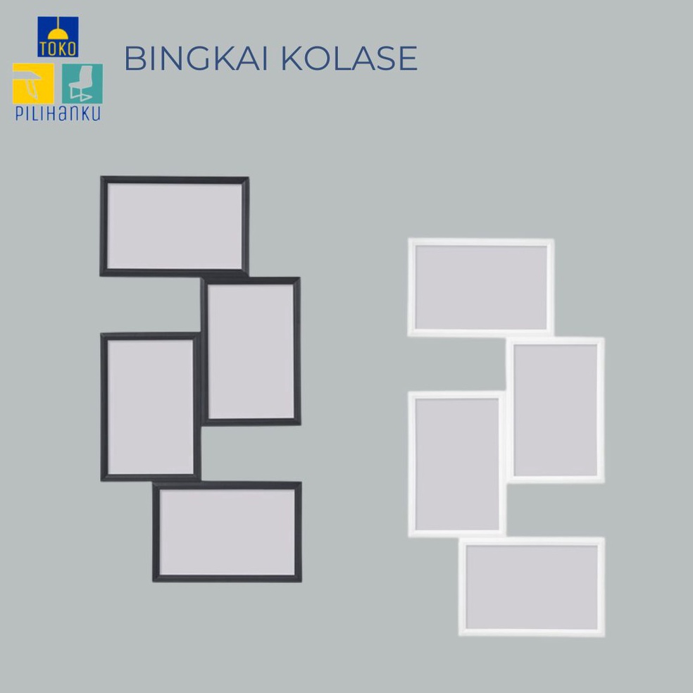 HARGA TERMURAAH YLLVAD BINGKAI KOLASE 4 FOTO Pigura Gambar 4R Photo Frame Collage Bingkai Dinding De