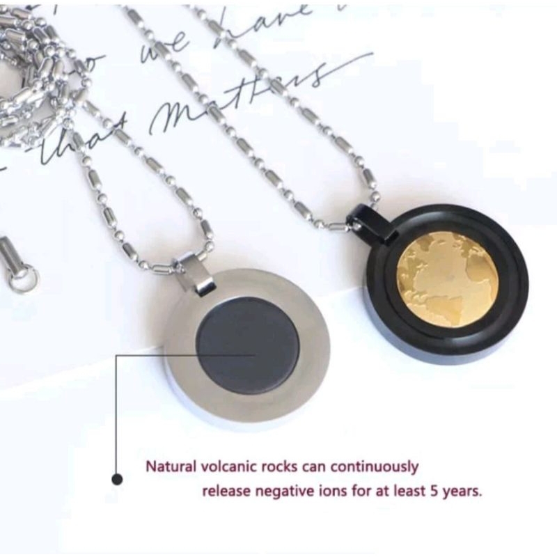 Kalung Titanium Pendant Mci 100% Oryginal Pria & Wanita