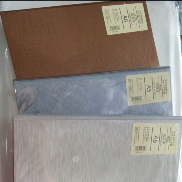 

Best seller Map looseleaf a5 bahan plastik tebal metalic G9V