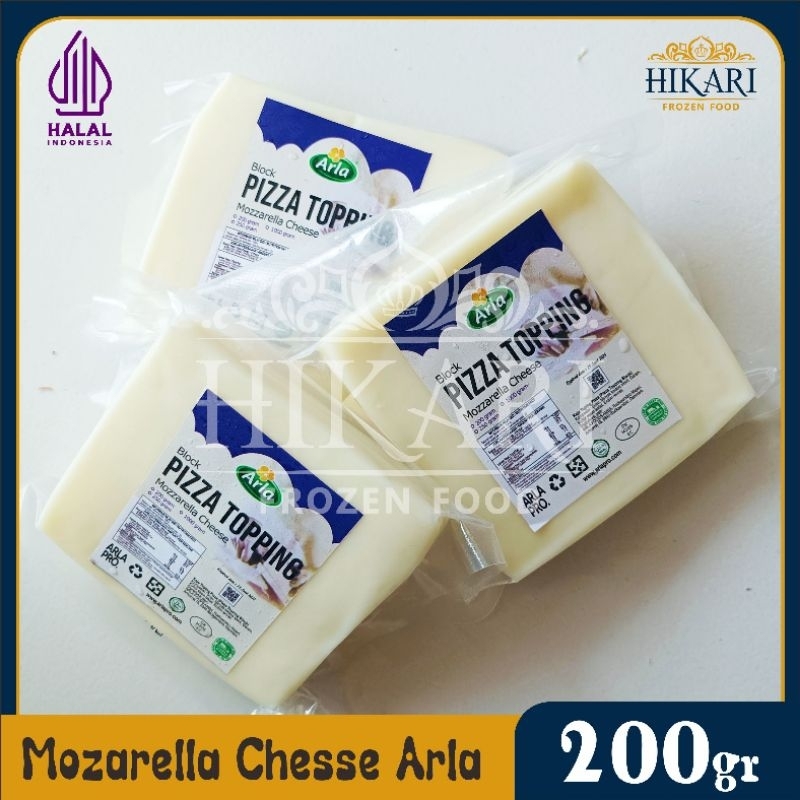 

Keju Mozzarella Arla Pizza Topping - Mozzarella Chesse 200gr - Halal New EXP