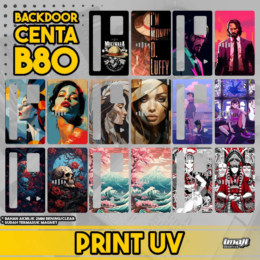 Backdoor Centaurus B80 Print UV - Imaji Creative - Panel Akrilik